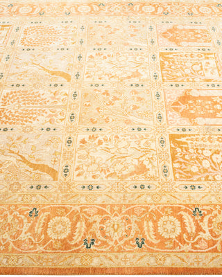 Traditional Hand Knotted Brown Area Rug 4' 8" x 6' 9"
