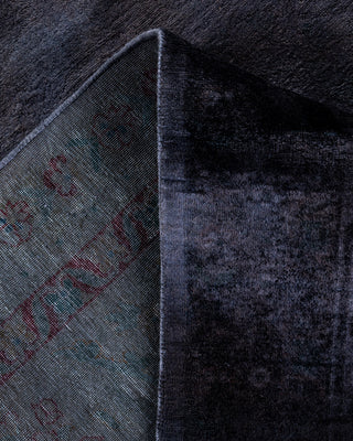 Overdyed Hand-Knotted Black Area Rug 9' 2" x 12' 7"