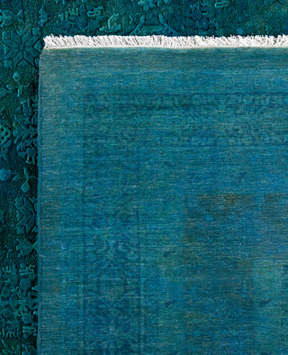 Overdyed One-of-a-Kind Wool Green Area Rug 10' 2" x 15' 10"