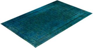 Overdyed One-of-a-Kind Wool Green Area Rug 10' 2" x 15' 10"