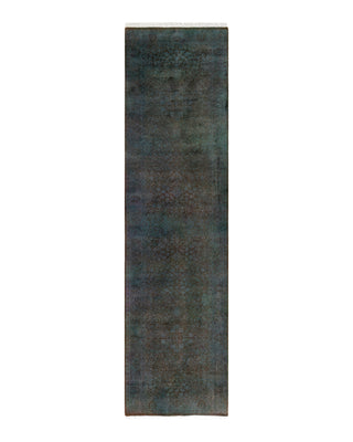 Contemporary Fine Vibrance Brown Wool Area Rug 2' 7" x 10' 3"