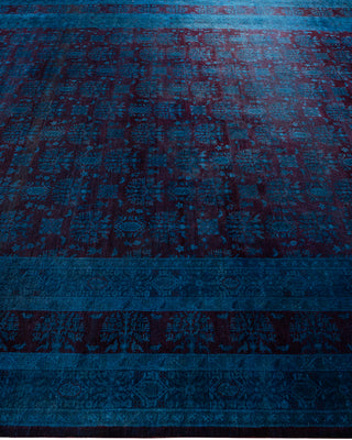 Contemporary Fine Vibrance Brown Wool Area Rug - 8' 2" x 10' 3"