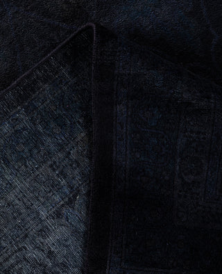 Overdyed One-of-a-Kind Wool Black Area Rug 9' 2" x 12' 4"