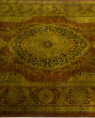 Modern Overdyed Hand Knotted Wool Gold Area Rug 2' 8" x 4' 3"