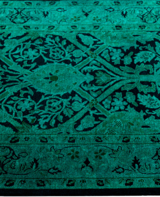 Fine Vibrance, One-of-a-Kind Hand-Knotted Area Rug  - Green, 2' 8" x 4' 1"