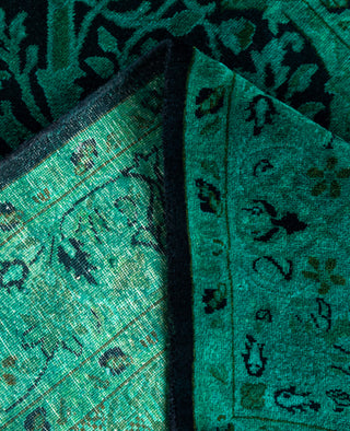 Fine Vibrance, One-of-a-Kind Hand-Knotted Area Rug  - Green, 2' 8" x 4' 1"