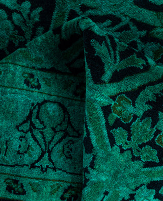 Fine Vibrance, One-of-a-Kind Hand-Knotted Area Rug  - Green, 2' 8" x 4' 1"