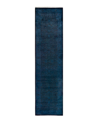 Contemporary Fine Vibrance Navy Wool Area Rug 2' 8" x 10' 8"