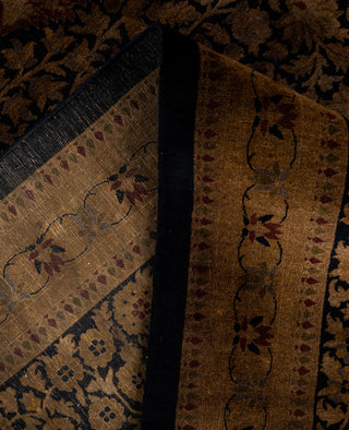 Overdyed One-of-a-Kind Wool Gold Area Rug 12' 2" x 15' 9"