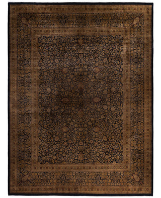 Overdyed One-of-a-Kind Wool Gold Area Rug 12' 2" x 15' 9"