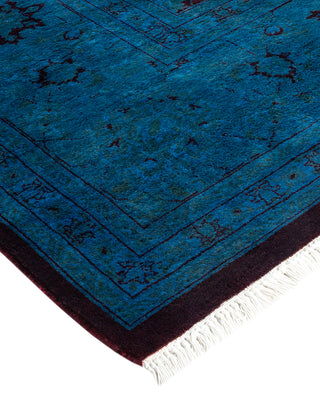 Contemporary Hand Knotted  Blue Area Rug 8' 4" x 10' 2"