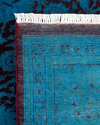 Contemporary Hand Knotted  Blue Area Rug 8' 4" x 10' 2"