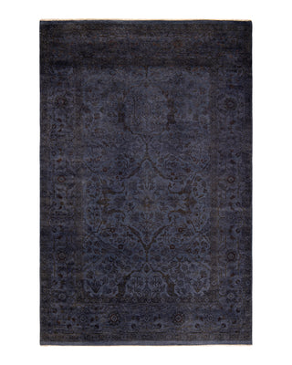 Modern Fine Vibrance Gray Area Rug 6' 2" x 9' 2"