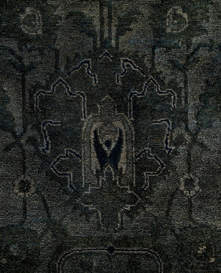 Overdyed One-of-a-Kind Wool Gray Area Rug 6' 1" x 9' 2"