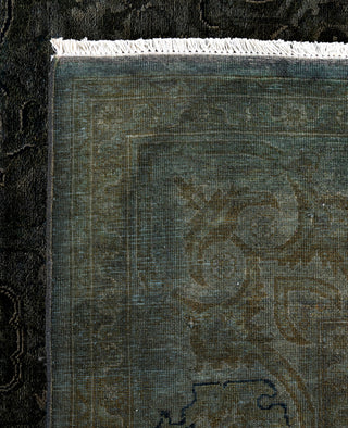 Overdyed One-of-a-Kind Wool Gray Area Rug 6' 1" x 9' 2"