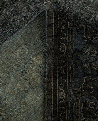 Overdyed One-of-a-Kind Wool Gray Area Rug 6' 1" x 9' 2"