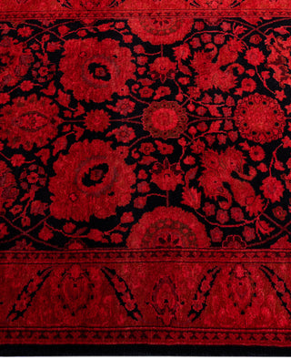 Overdyed Hand-Knotted Wool Modern-Contemporary Pink Runner 2' 7" x 6' 1"