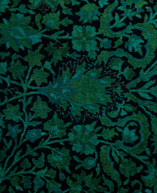 Overdyed One-of-a-Kind Wool Green Area Rug 12' 0" x 18' 7"