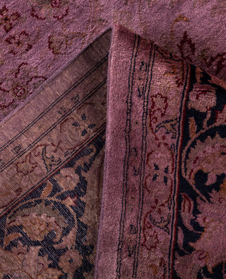 Overdyed Hand-Knotted Wool Modern-Contemporary Purple Area Rug 8' 3" x 10' 2"