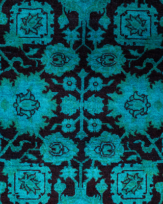 Fine Vibrance, One-of-a-Kind Hand-Knotted Area Rug  - Green, 4' 3" x 6' 4"