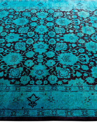 Fine Vibrance, One-of-a-Kind Hand-Knotted Area Rug  - Green, 4' 3" x 6' 4"