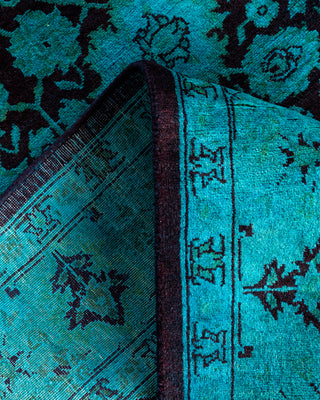 Fine Vibrance, One-of-a-Kind Hand-Knotted Area Rug  - Green, 4' 3" x 6' 4"