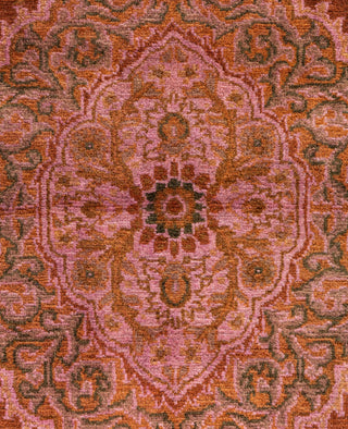Overdyed Hand-Knotted Wool Modern-Contemporary Brown Area Rug 2' 8" x 4' 3"