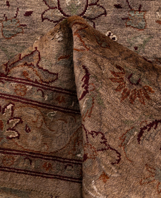 Overdyed Hand-Knotted Wool Modern-Contemporary Beige Runner 2' 8" x 6' 7"