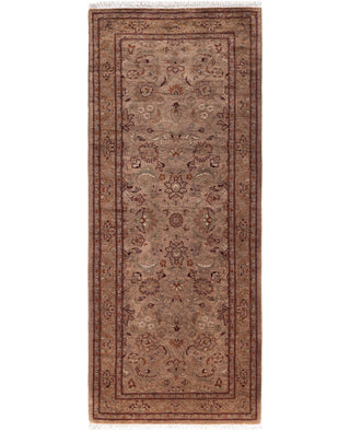 Overdyed Hand-Knotted Wool Modern-Contemporary Beige Runner 2' 8" x 6' 7"
