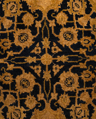 Overdyed One-of-a-Kind Wool Beige Round Area Rug 4' 1" x 4' 1"