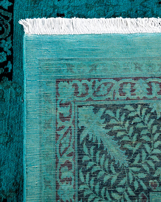 Overdyed Hand-Knotted Blue Area Rug 10' 2" x 14' 7"