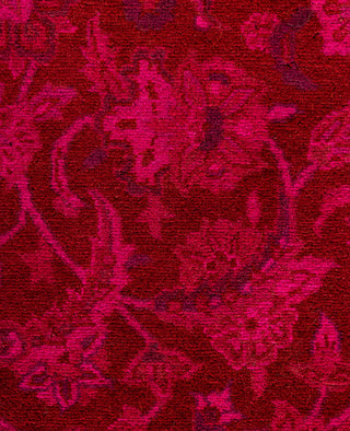 Overdyed Hand-Knotted Wool Modern-Contemporary Pink Area Rug 8' 3" x 10' 5"