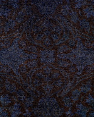 Contemporary Hand Knotted Overdyed Purple Area Rug 3' 1" x 5' 3"