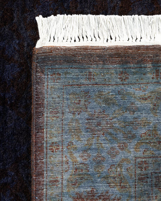 Contemporary Hand Knotted Overdyed Purple Area Rug 3' 1" x 5' 3"