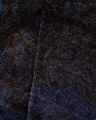 Contemporary Hand Knotted Overdyed Purple Area Rug 3' 1" x 5' 3"