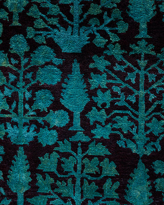 Overdyed Hand-Knotted Blue Area Rug 10' 0" x 14' 2"