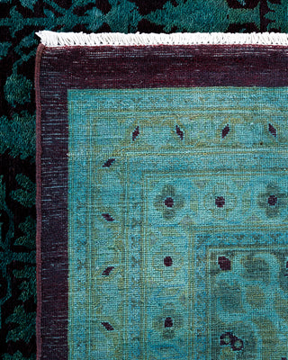 Overdyed Hand-Knotted Blue Area Rug 10' 0" x 14' 2"