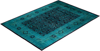 Overdyed Hand-Knotted Blue Area Rug 10' 0" x 14' 2"