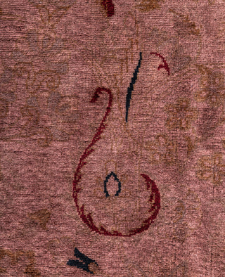 Overdyed Hand-Knotted Wool Modern-Contemporary Purple Area Rug 8' 2" x 10' 5"