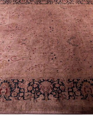 Overdyed Hand-Knotted Wool Modern-Contemporary Purple Area Rug 8' 2" x 10' 5"