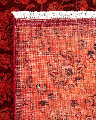 Contemporary Hand-Knotted Overdyed Orange Area Rug 4' 3" x 6' 4"