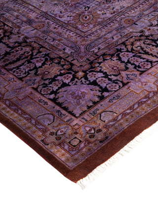 Contemporary Fine Vibrance Purple Wool Area Rug - 8' 3" x 10' 3"