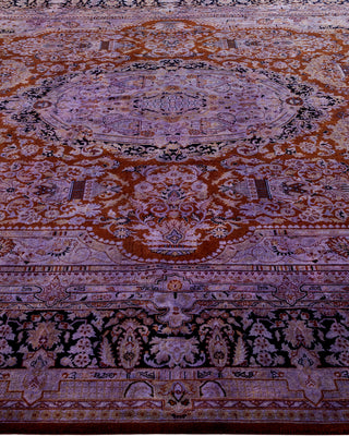 Contemporary Fine Vibrance Purple Wool Area Rug - 8' 3" x 10' 3"