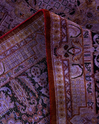 Contemporary Fine Vibrance Purple Wool Area Rug - 8' 3" x 10' 3"