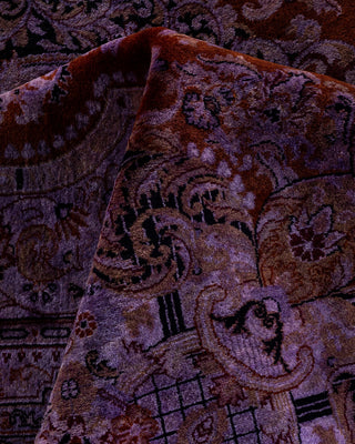 Contemporary Fine Vibrance Purple Wool Area Rug - 8' 3" x 10' 3"