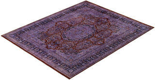 Contemporary Fine Vibrance Purple Wool Area Rug - 8' 3" x 10' 3"