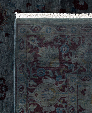 Overdyed One-of-a-Kind Wool Gray Area Rug 6' 2" x 8' 10"