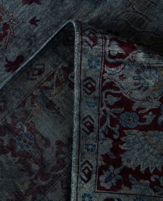 Overdyed One-of-a-Kind Wool Gray Area Rug 6' 2" x 8' 10"