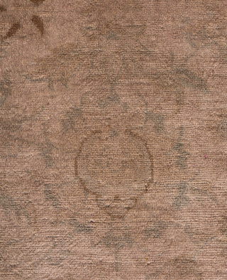 Contemporary Overdyed Wool Hand Knotted Beige Area Rug 4' 2" x 6' 5"