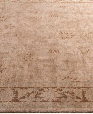 Contemporary Overdyed Wool Hand Knotted Beige Area Rug 4' 2" x 6' 5"
